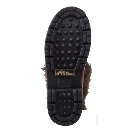 Natural Reflections Womens Buffalo Plaid Faux Fur Winter Snow Boots New‎ - Picture 3 of 6